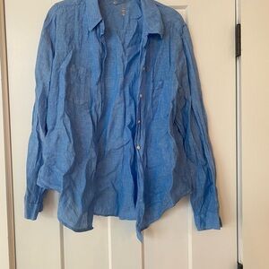 Lilly Pulitzer Light Blue Casual Button Down Shirt